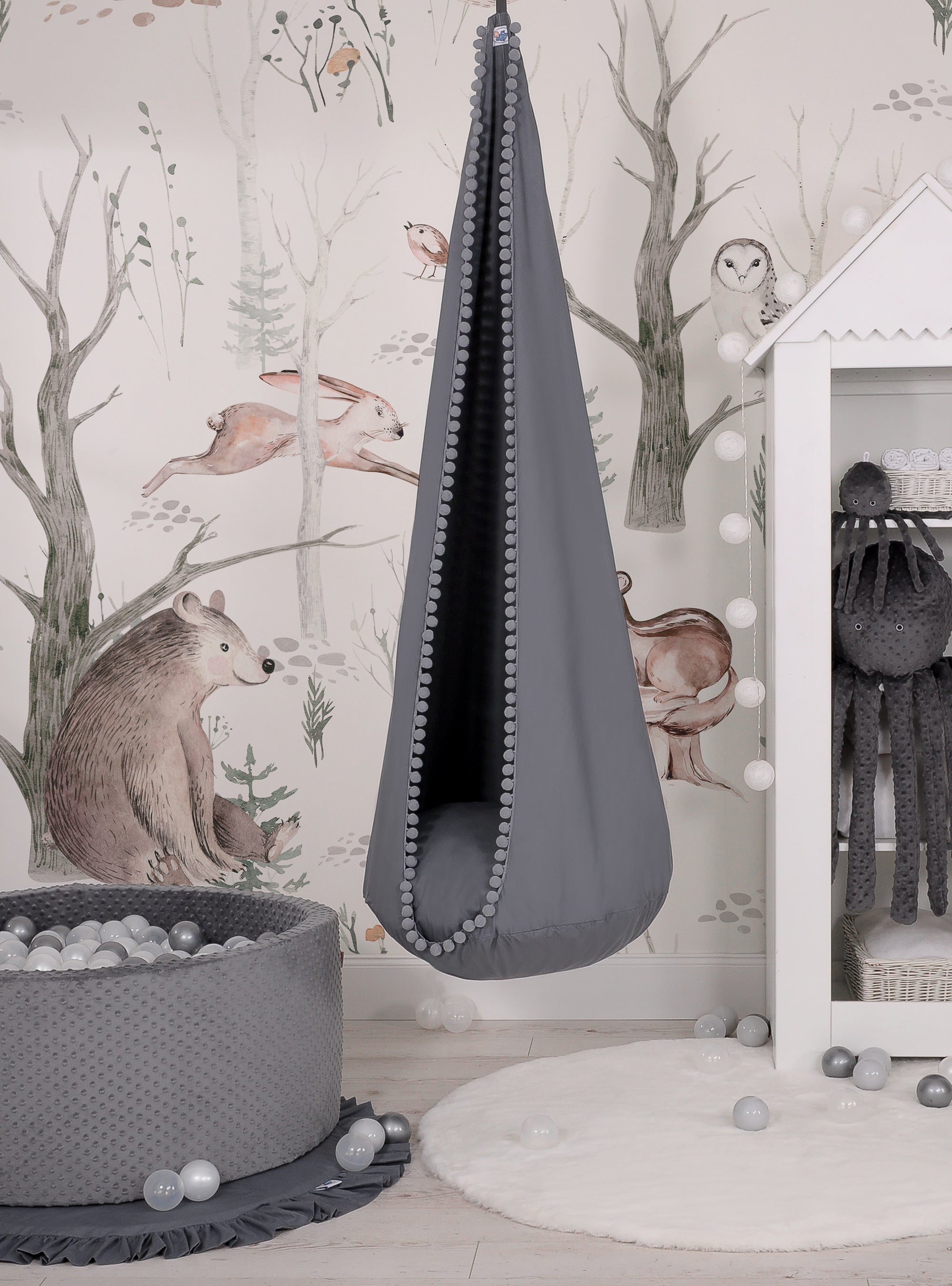 Hangende schommelcocon voor kinderen