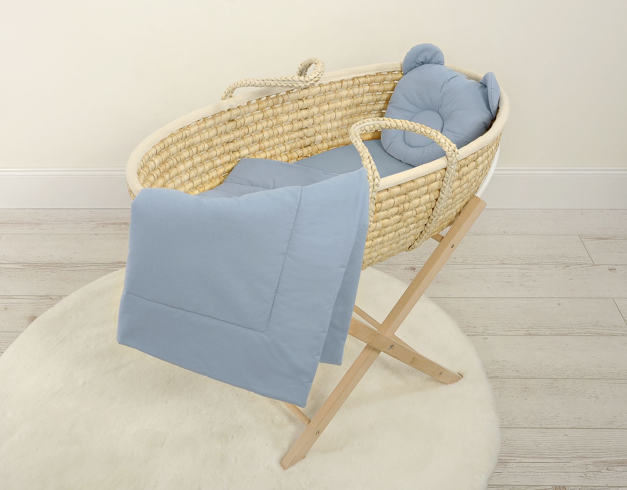 Baby deken met vulling en teddybeer kussentje