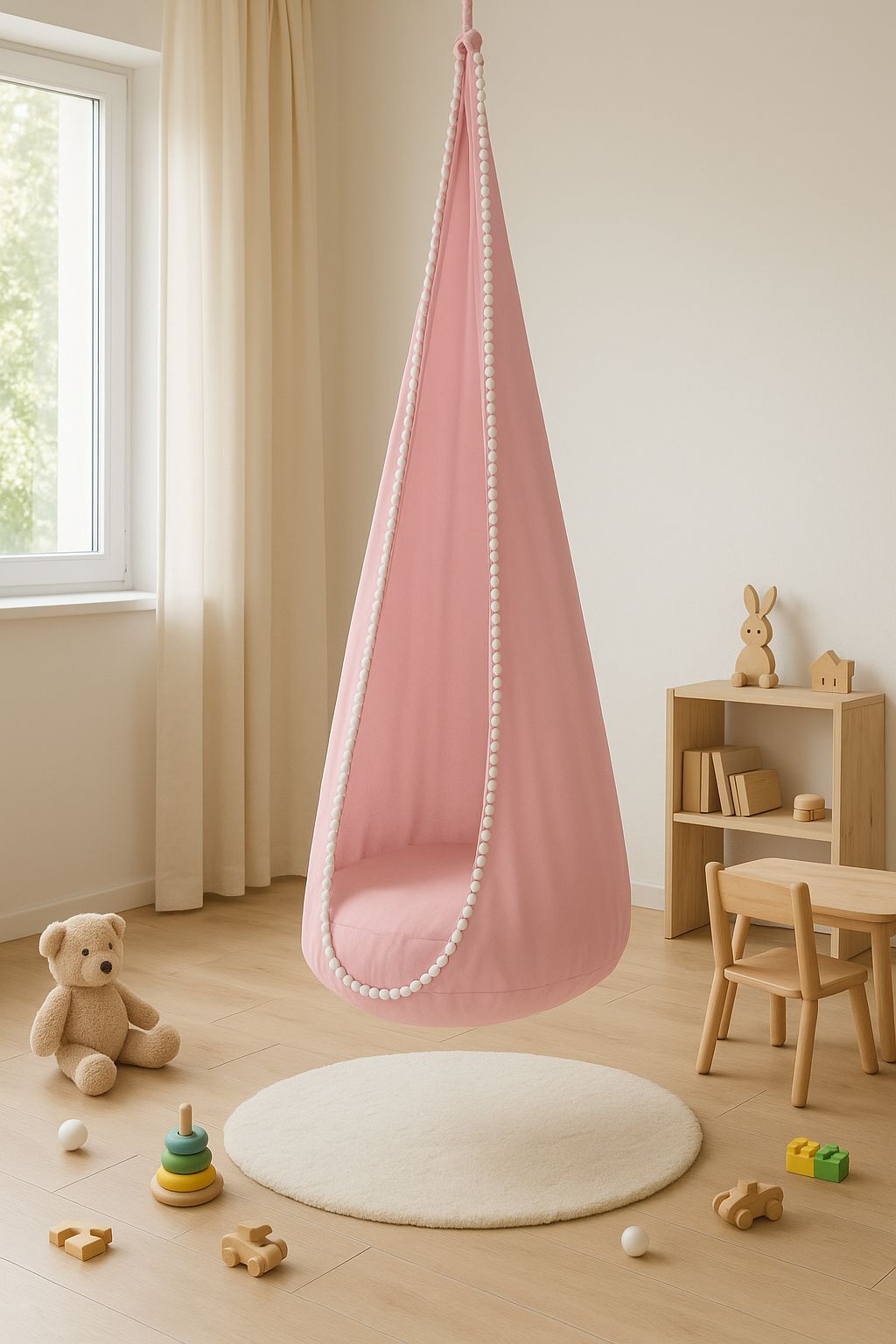 Hangende schommelcocon voor kinderen