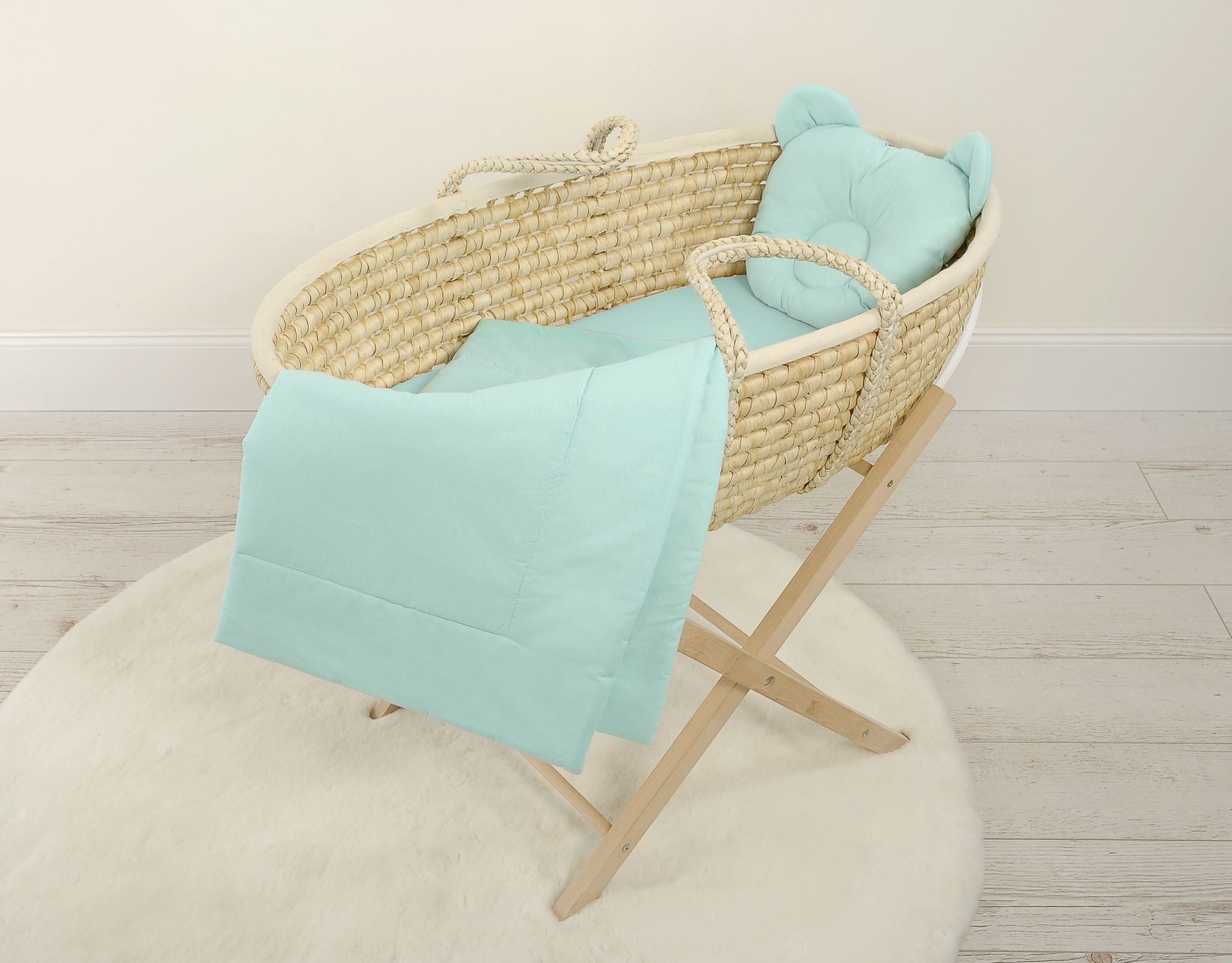 Baby deken met vulling en teddybeer kussentje