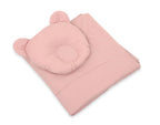 Baby deken met vulling en teddybeer kussentje