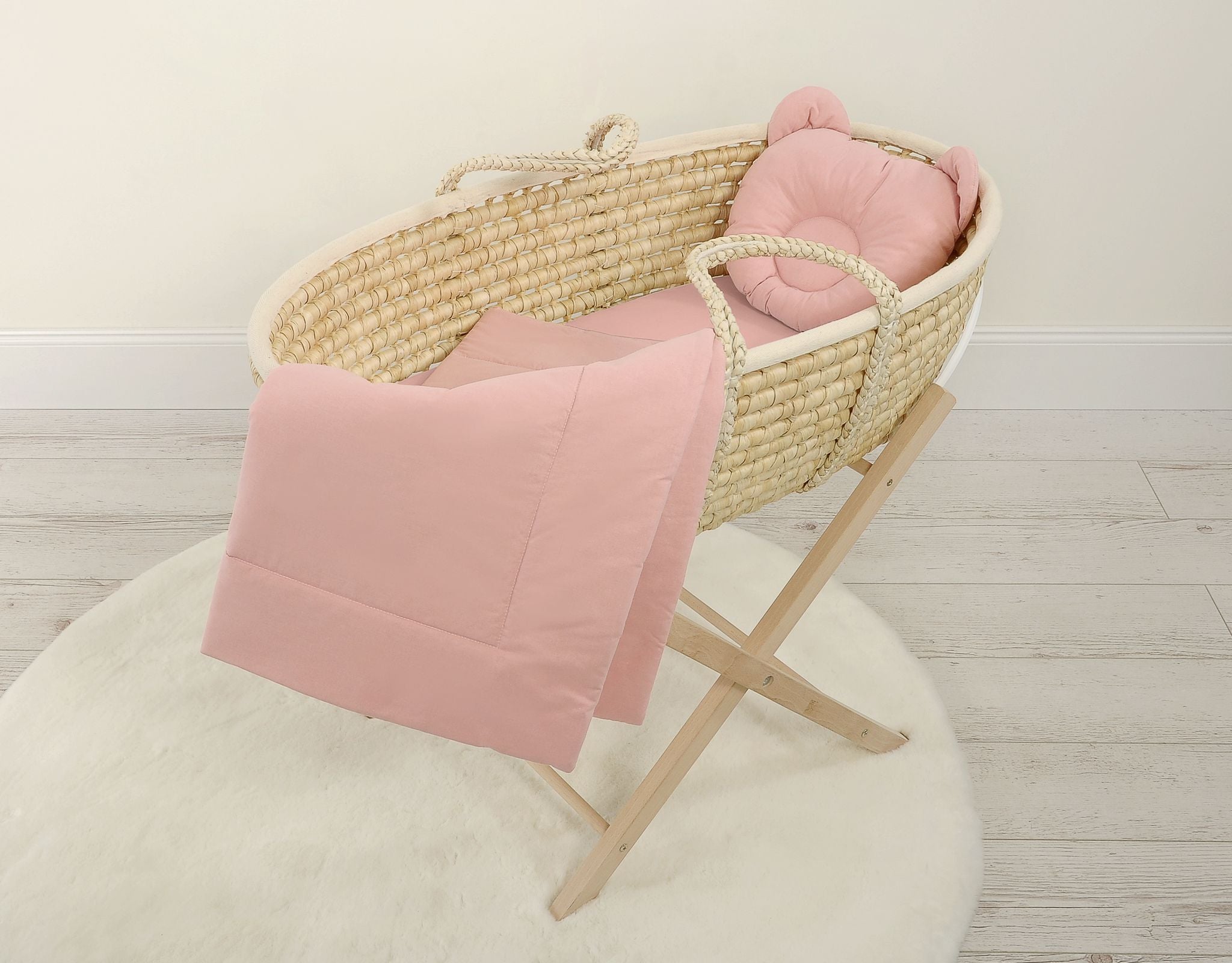 Baby deken met vulling en teddybeer kussentje