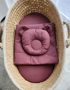 Baby deken met vulling en teddybeer kussentje