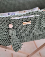 Handgemaakte wiegmand voor baby