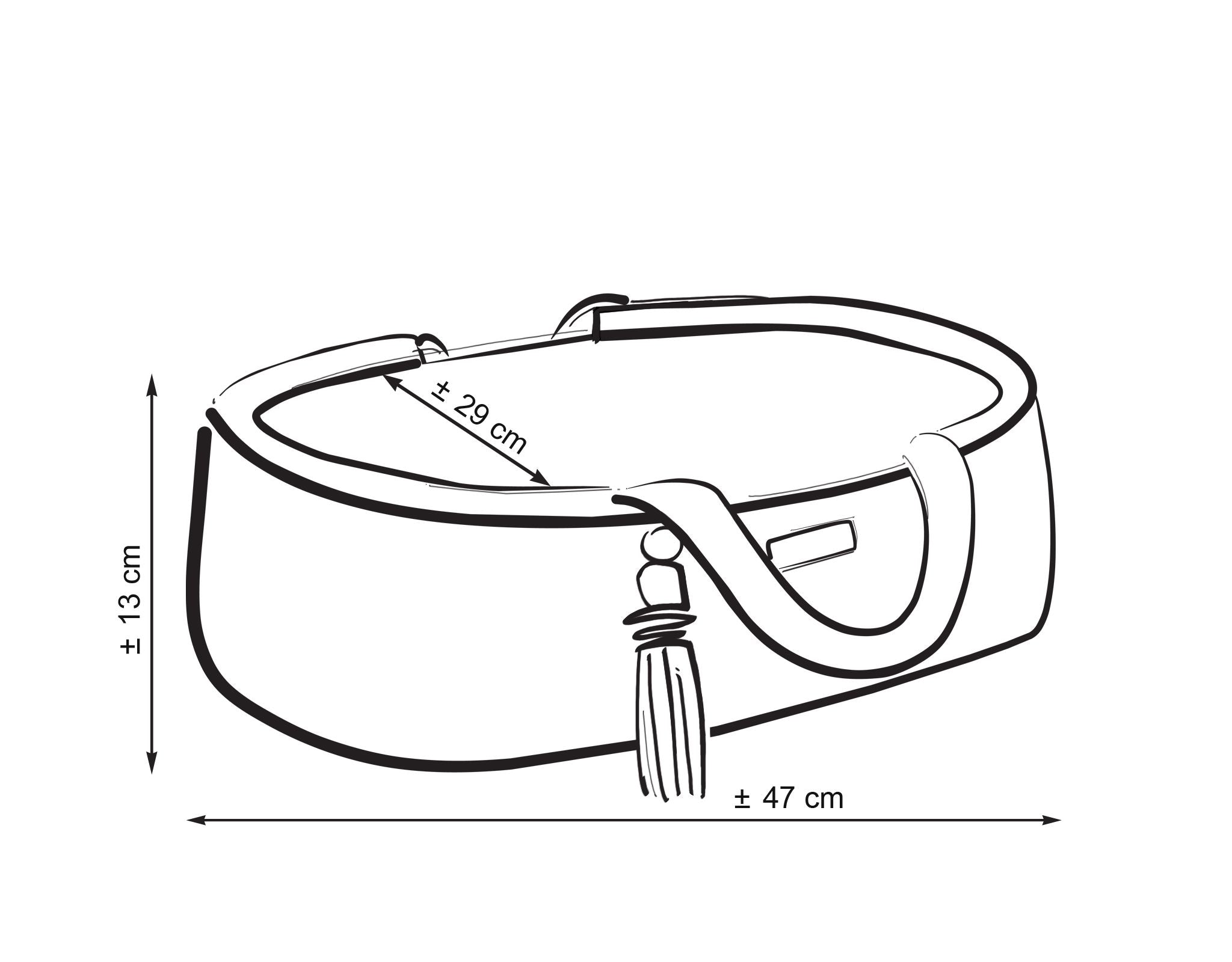 Handgemaakte wiegmand voor poppen