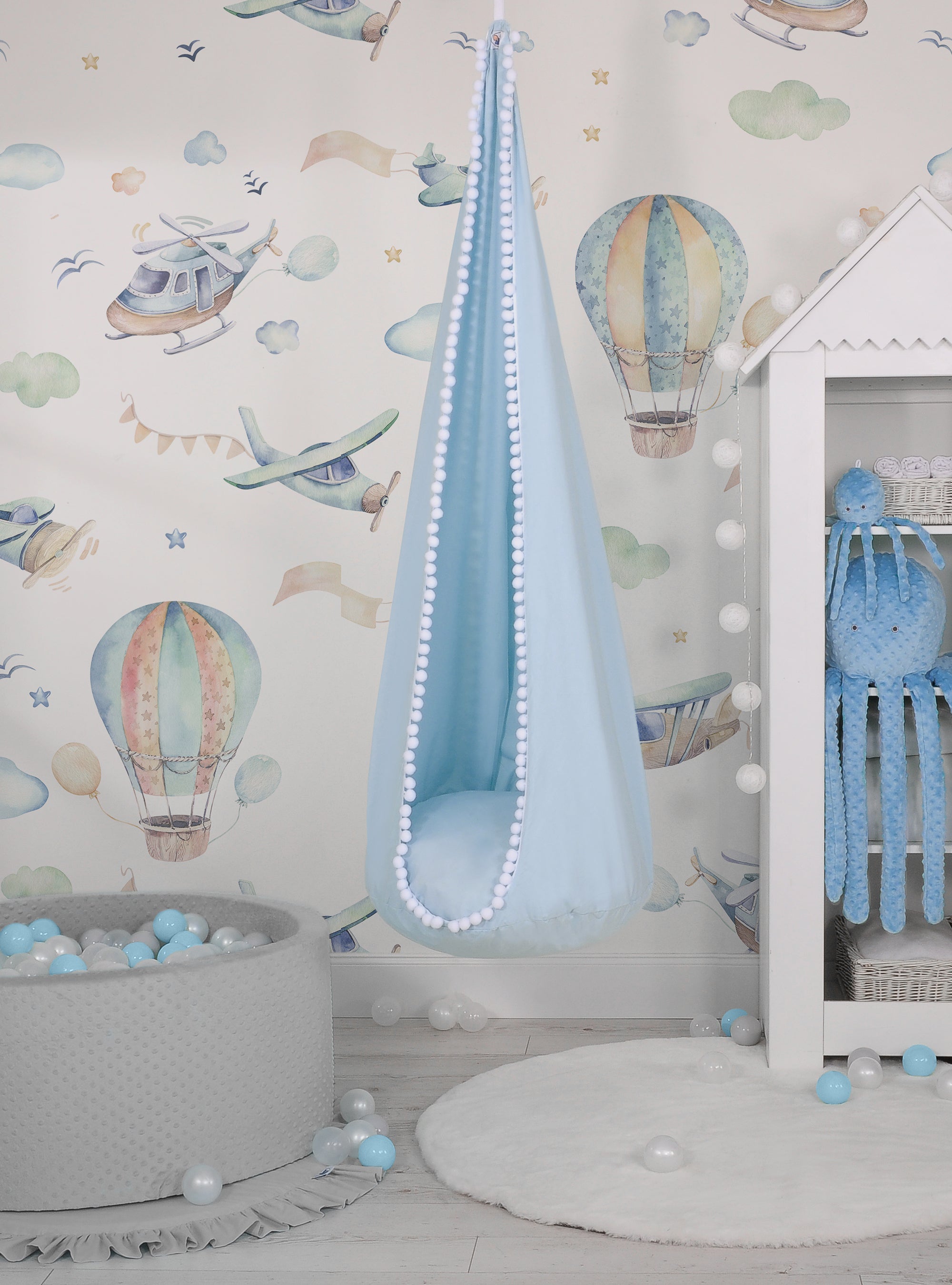 Hangende schommelcocon voor kinderen